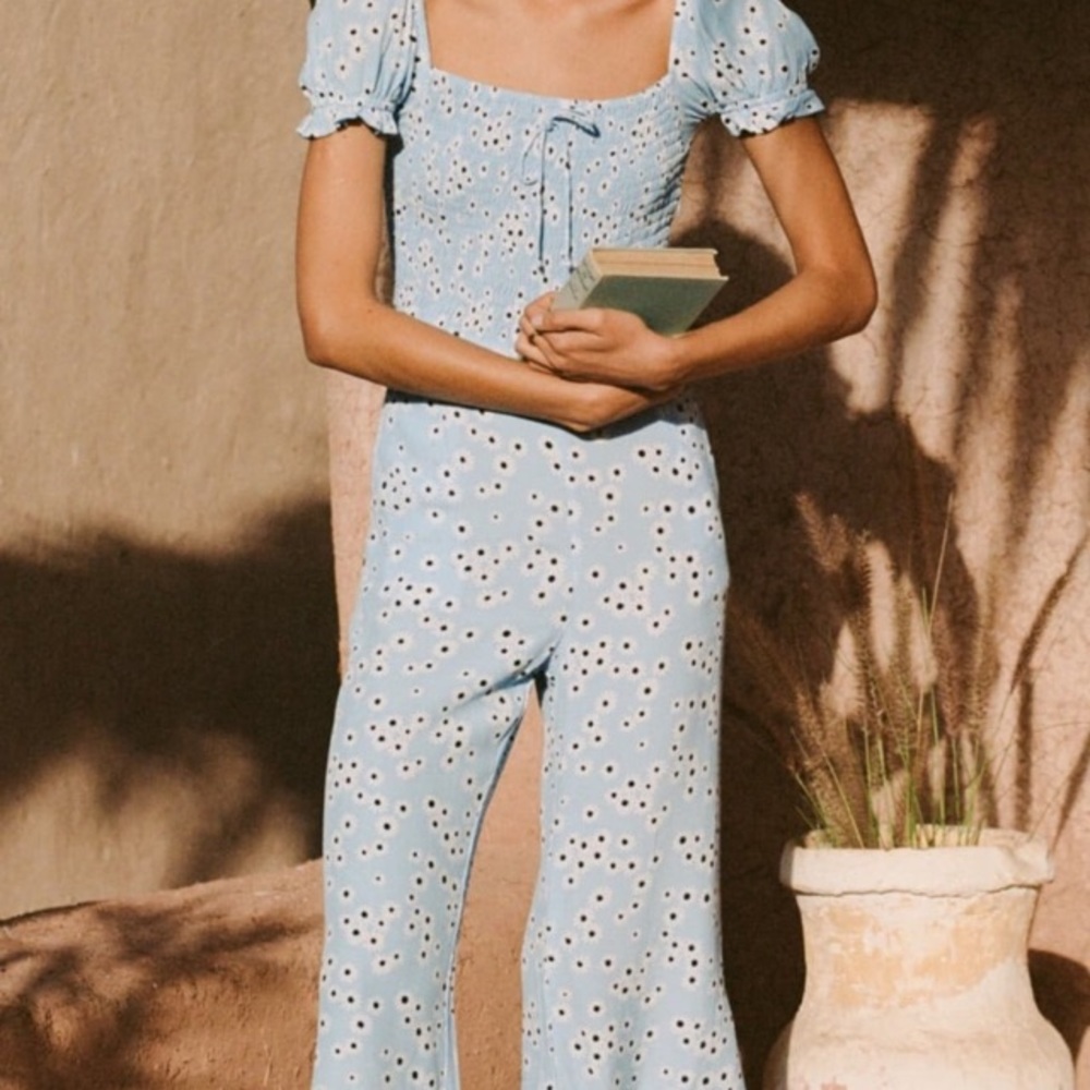 Della Blue Jumpsuit 🦋 Faithfull The Brand